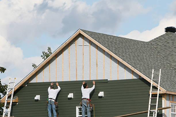 Professional Siding Replacement technician working in Rockfall, CT